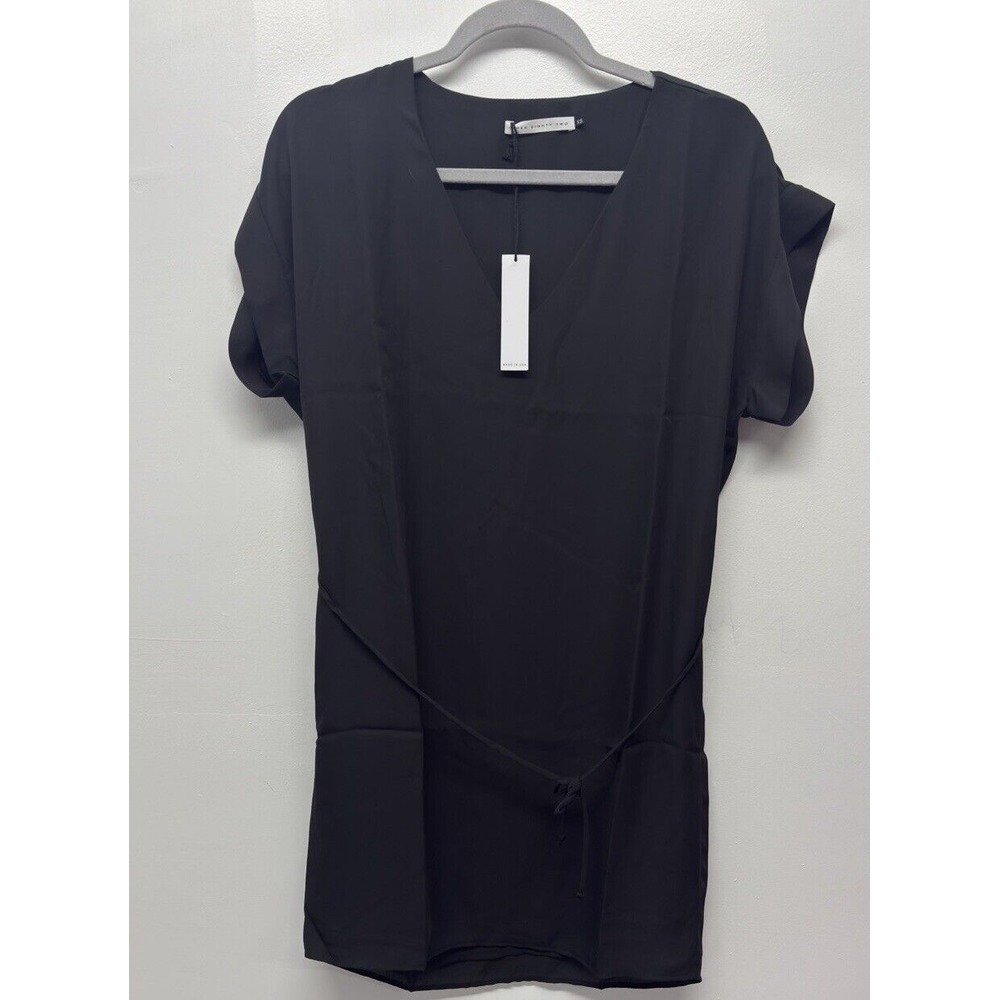 New Three‎ Eighty Two Revolve Ruby Shoulder Drop Black Semi-Sheer Dress XS #31